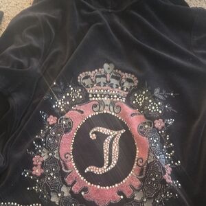 Juicy Couture Black Velvet Hoodie